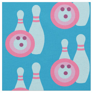 Tissu Boule de Bowling et Pins