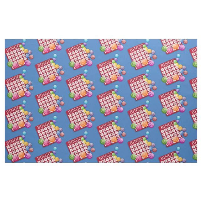 Tissu Boules de bingo-test de carte de bingo-test (Fat Quarter)
