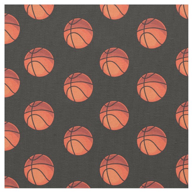 Tissu Boules de panier en noir (Fermer)