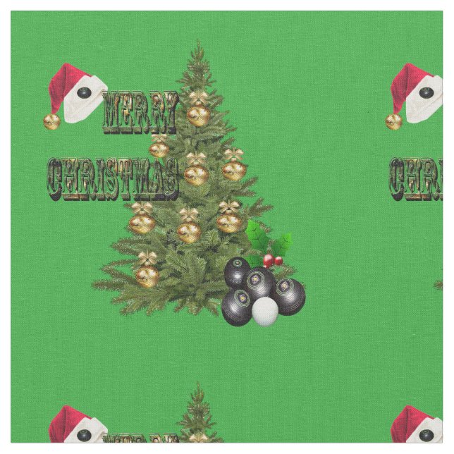 Tissu Boules de pelouse Conception des arbres de Noël, (Fermer)