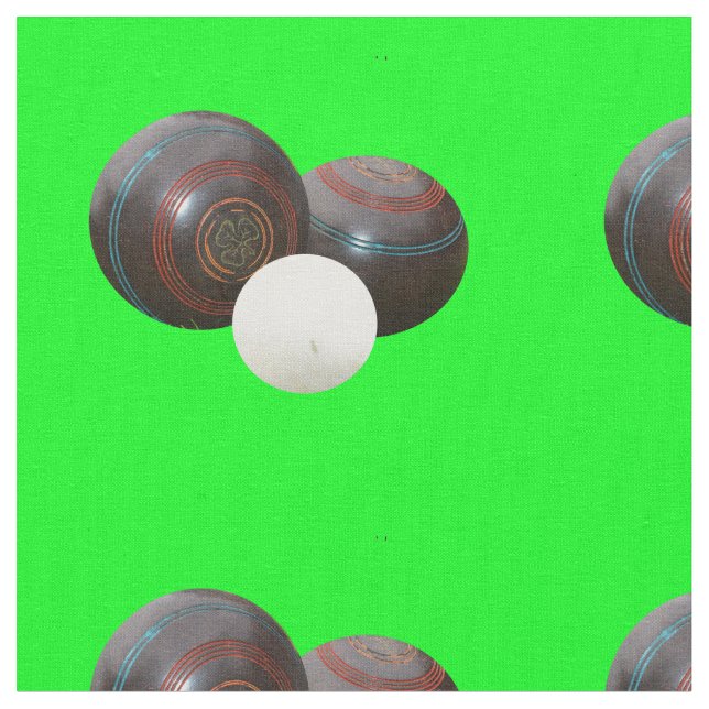 Tissu Boules De Pelouse vintages Et Jack, (Fermer)
