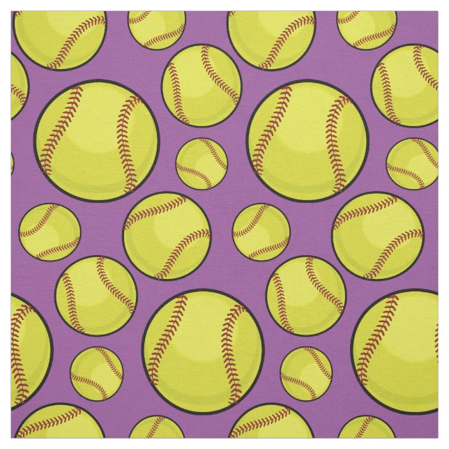 Tissu Boules dispersées du base-ball (Échantillon)
