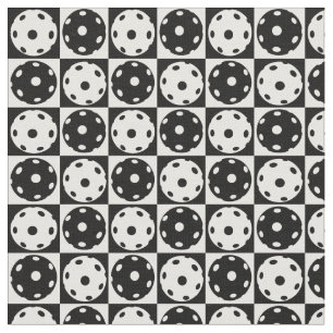 Tissu Boulettes noires et blanches Petites