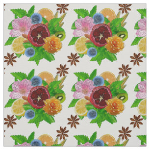Tissu Bouquet de fruits.
