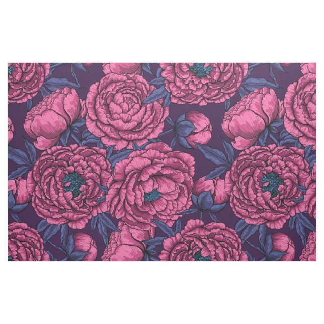 Tissu Bouquet de galets roses (Fat Quarter)