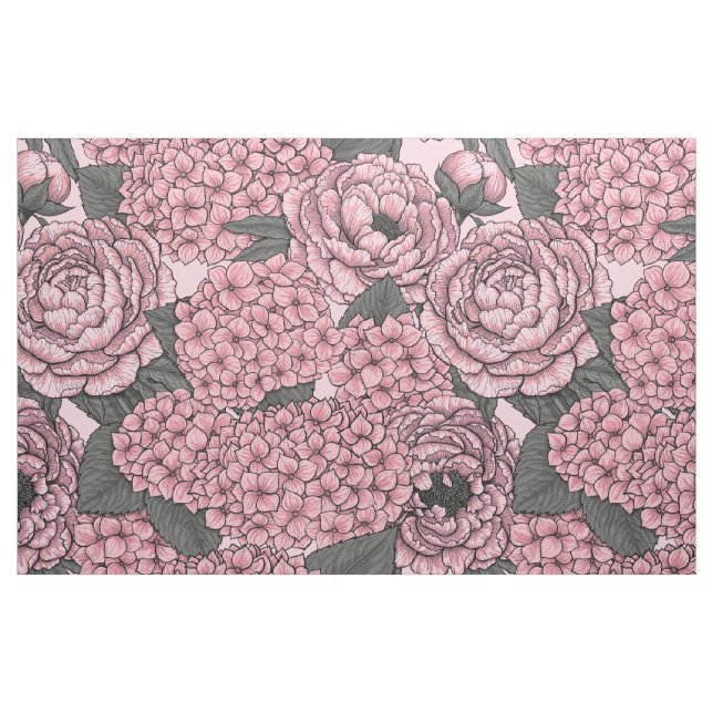 Tissu Bouquet floral en rose (Fat Quarter)