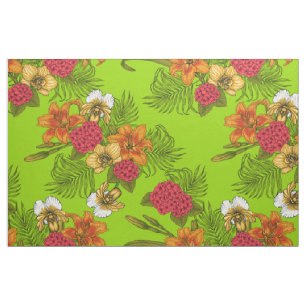 Tissu Bouquet tropical
