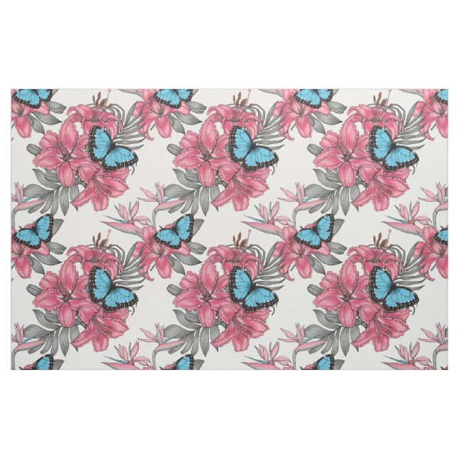 Tissu Bouquet tropical (Fat Quarter)