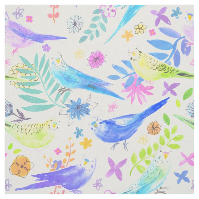 Tissu Bouteilles en Aquarelle Whimsical (Échantillon)