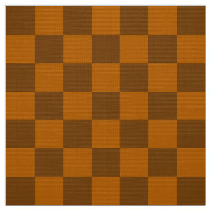 Tissu Bouton À damiers Brown