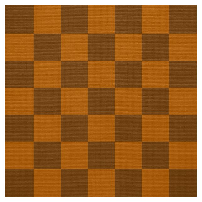 Tissu Bouton À damiers Brown (Échantillon)