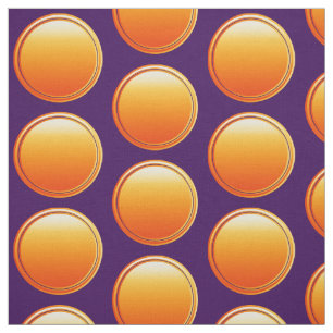 Tissu Bouton Points - orange dégradé + votre dossier. &