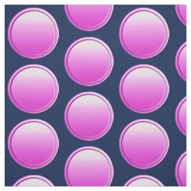 Tissu Bouton Points - rose dégradé + votre dossier. & id (Échantillon)