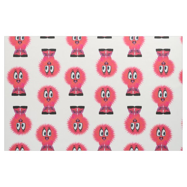 Tissu Bouton rouge chaud amusant (Fat Quarter)