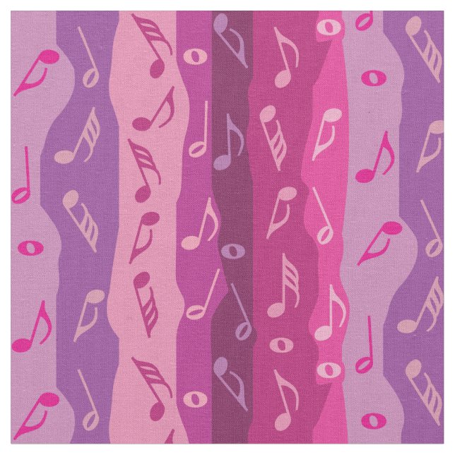 Tissu Boutons de notes de musique colorée (Fermer)