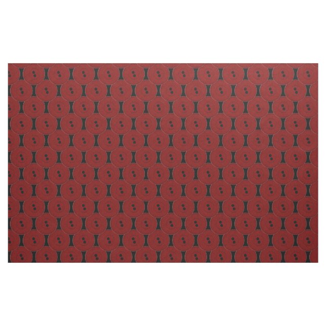 Tissu Boutons rouges (Yard)