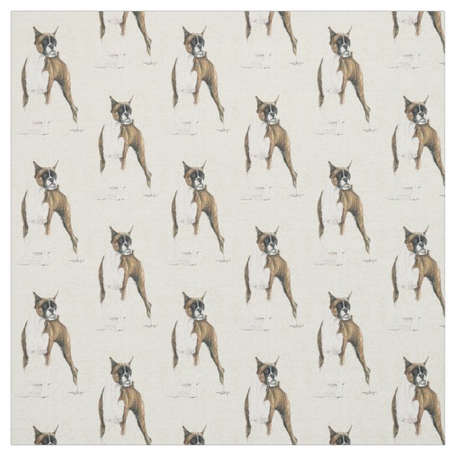 Tissu Boxer Dog Art Fabric (Échantillon)
