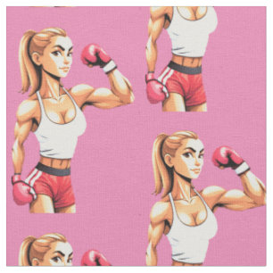 Tissu Boxeuse féminine en forme Thunder_Cove