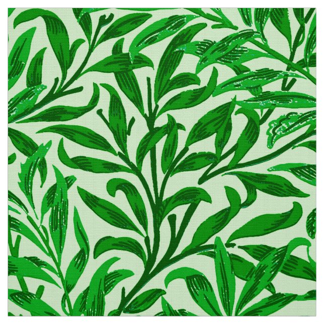 Tissu Branche de saule de William Morris, vert vert (Échantillon)