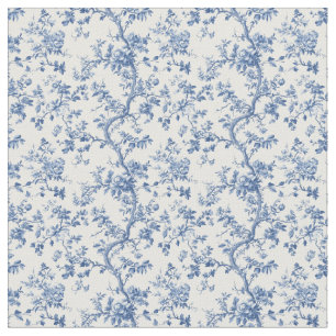 Tissu Branches de courbure de toile bleue