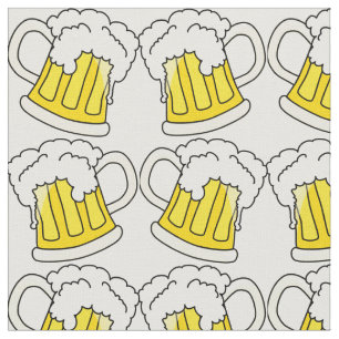 Tissu Brasserie de verres de bière Modèle moderne Cute