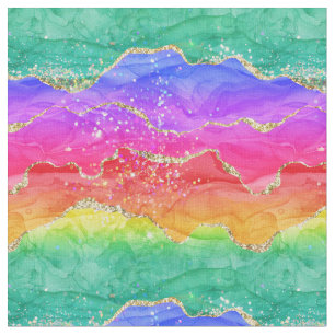 Tissu Bright Colorant arc-en-ciel Parties scintillant Go