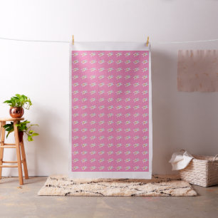 Tissu Bright Happy Pouce Bébé Blanc Pouces Haut Inscript