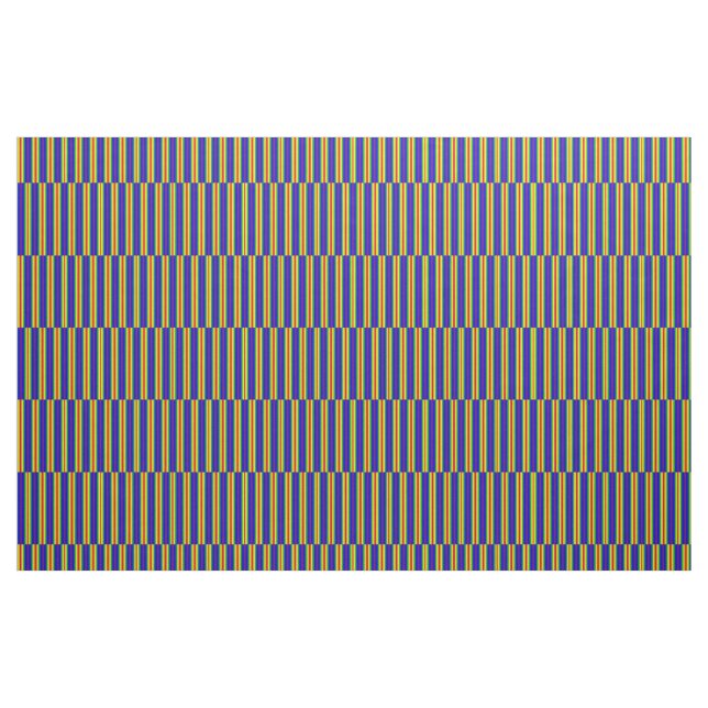 Tissu Bright Rainbow Color Stripes Home Dec Fabric (Yard)