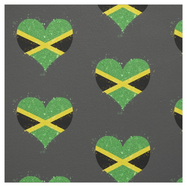Tissu Briller de drapeau de la Jamaïque beau (Échantillon)