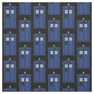 Tissu britannique bleu de boîte de police pour le