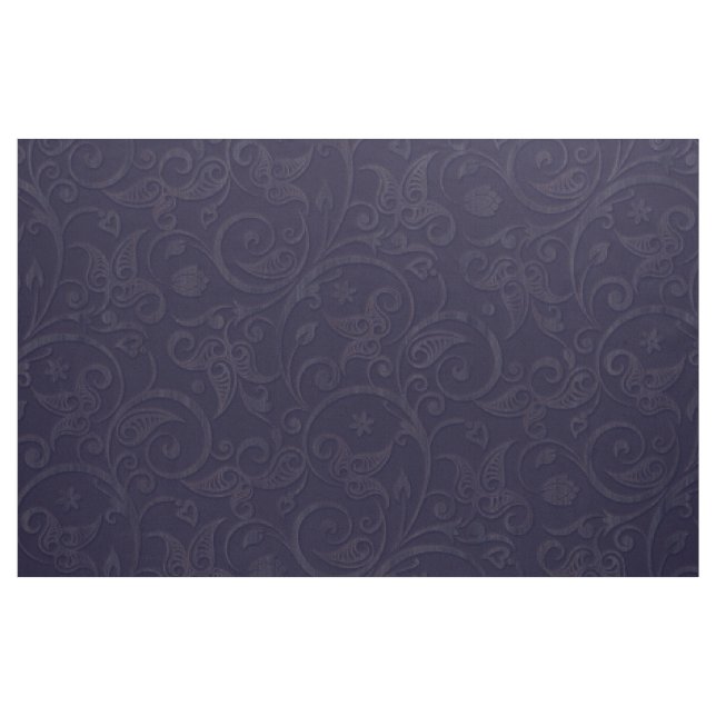 Tissu Brocard de style de damassé de myrtille (Fat Quarter)