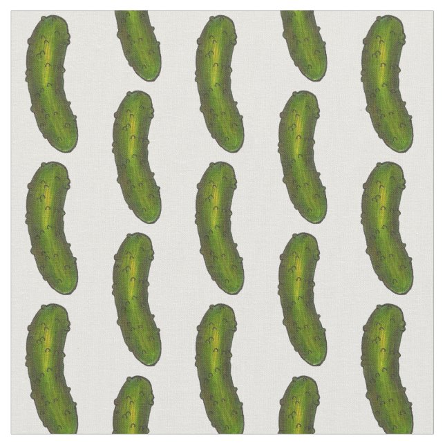 Tissu Brochure verte Crunchy Kosher Deli Picket Imprimer (Fermer)