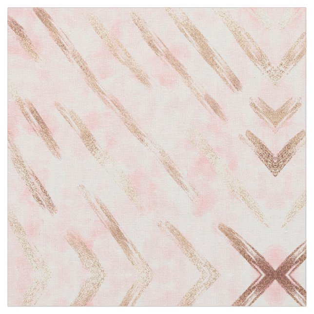 Tissu Brochures d'or filé peint rose (Fermer)