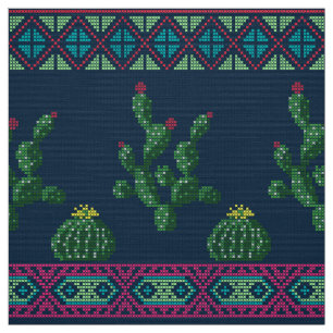 Tissu Broderie de fleur de point de croix broderie de po