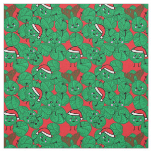 Tissu Brossel de Noël Provoque Une Cute Nourriture Motiv