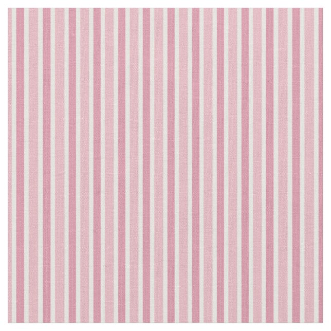 Tissu Brouillard rose, marguerite rose et rayures blanch (Fermer)