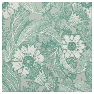 Tissu brouillard vert acanthus