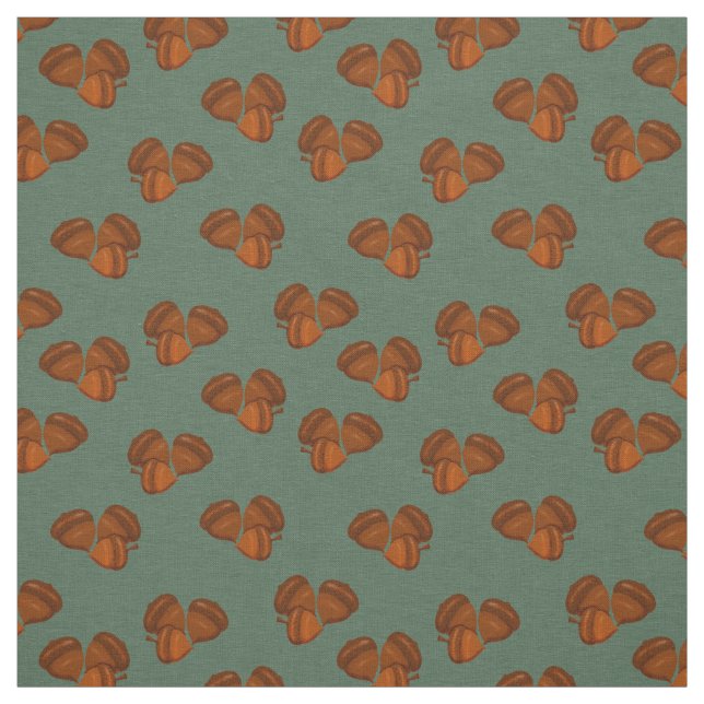 Tissu Brown Acorns Prim (Échantillon)