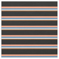 Brown, Blanc, Bleu, Saumon clair et rayures noires