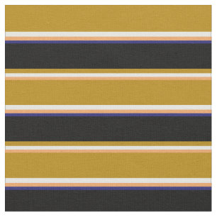 Tissu Brown, Blanc, Goldenrod foncée, Noir, Bleu de minu