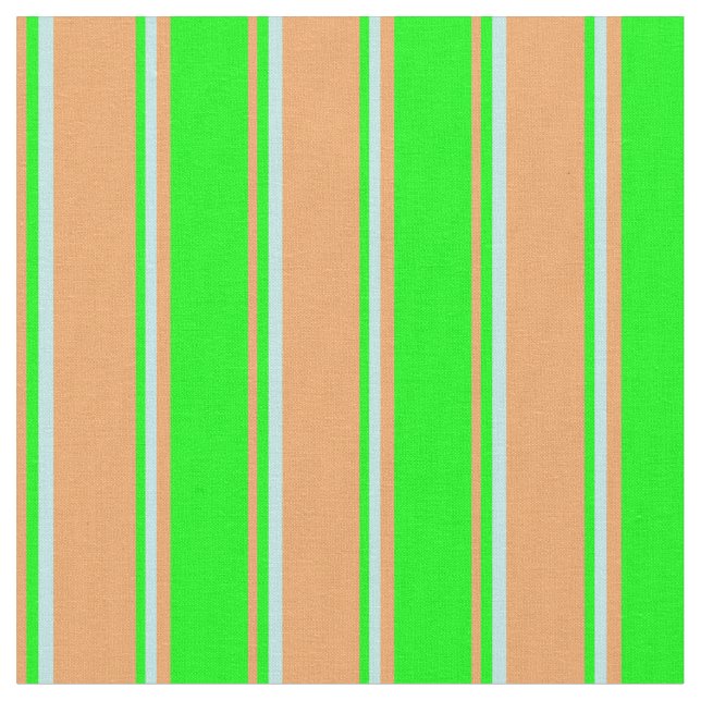 Tissu Brown, Lime & Motif Turquoise (Fermer)