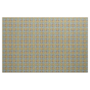 Tissu Brown Motif Carré de tarte vert jaune bleu