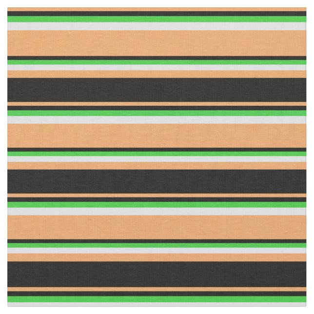 Tissu Brown, noir, vert citron vert et Motif lavande (Fermer)