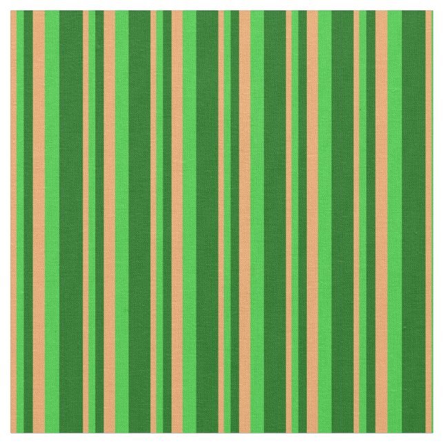 Tissu Brown, vert citron et Motif vert foncé (Fermer)