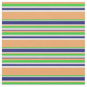 Tissu Brown, Vert citron, Gris, Bleu de minuit et Blanc