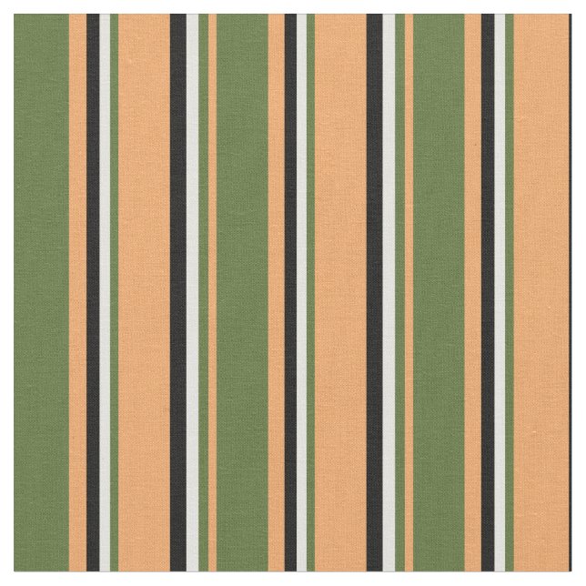 Tissu Brown, vert foncé, jaune clair et noir (Fermer)