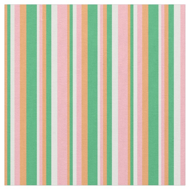 Tissu Brown, Vert mer, Blancs et Bleu Rose clair (Fermer)