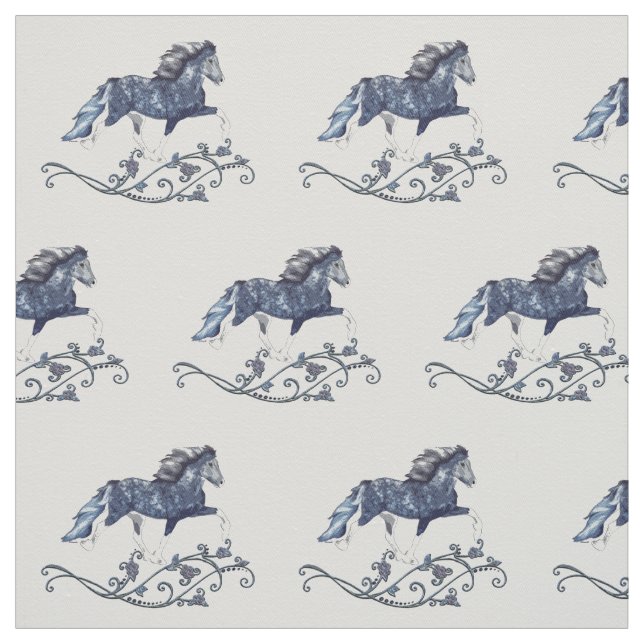 Tissu Brume   de bleu de Blámóða (Échantillon)