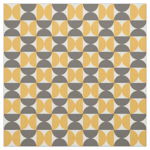 Tissu Brun de la moitié du siècle et motif modernes d'