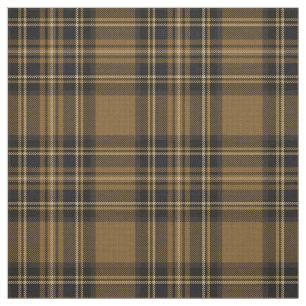 Tissu Brun de la sépia 3/Cocos/plaid de jaune/blanc/noi